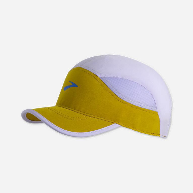 Brooks Chaser Israel - Men's Running Hat - Golden Hour/Violet Dash/White/Blue (08421-GUOX)